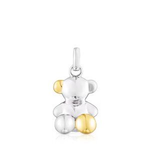 Tous Silver and Silver Vermeil Bold Bear Pendant